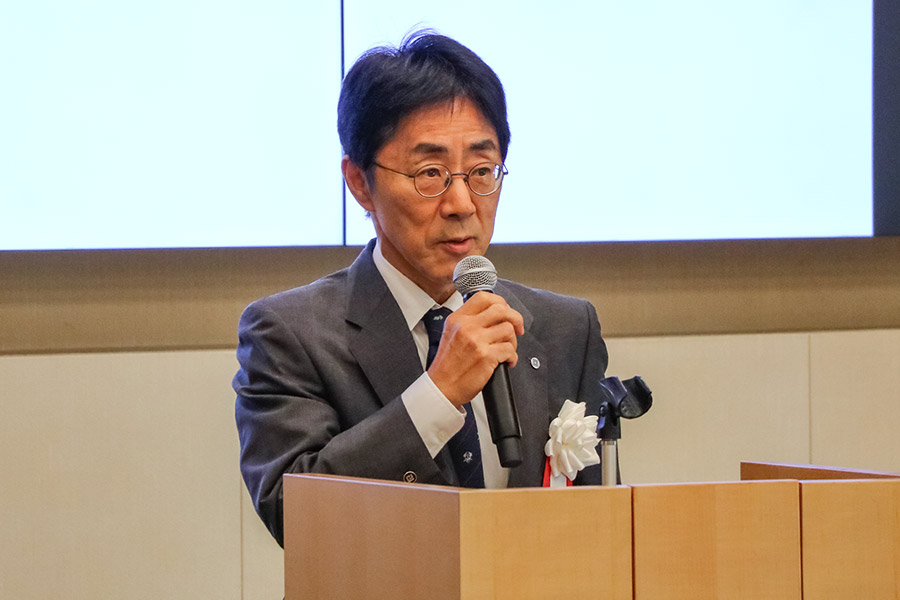 主催者挨拶 絹谷清剛 金沢大学 理事（研究・社会共創担当）／副学長 先端科学・社会共創推進機構長